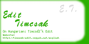 edit timcsak business card